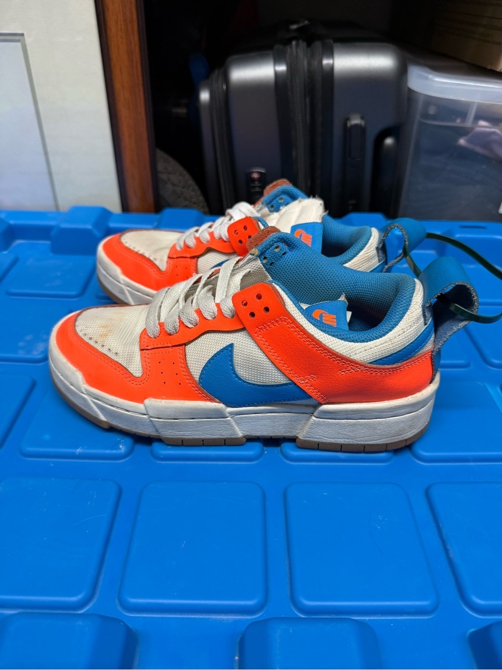 Nike Kids Sneakers in Orange, Blue & Cream
